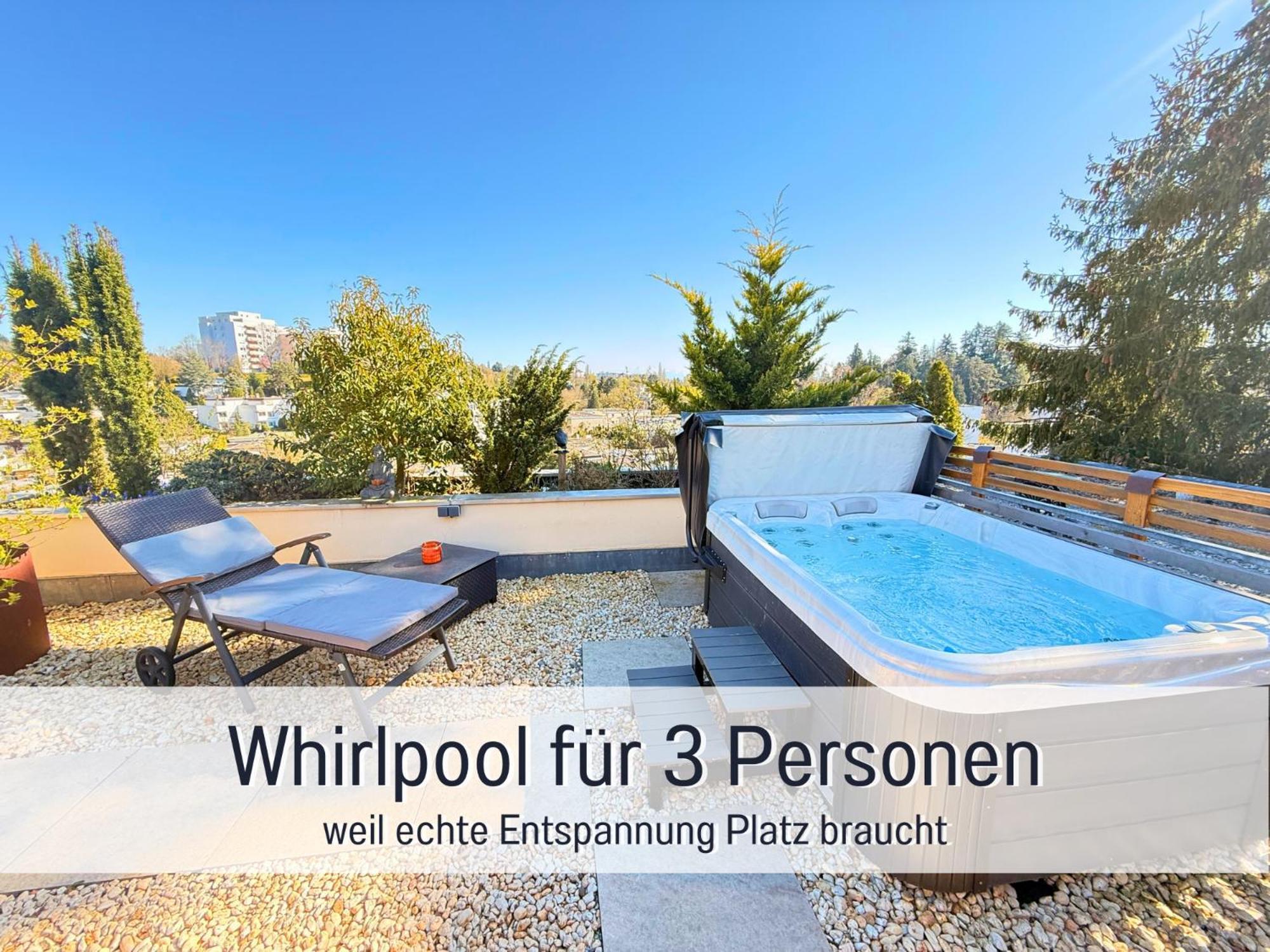 Sonnenterrasse - 3 Schlafzimmer, Whirlpool & Alpenblick - Perfekt Fuer Romantik Oder Familienurlaub Mit Kind , Hund Willkommen By Ferienwohnenamsee - Uberlingen Exterior photo