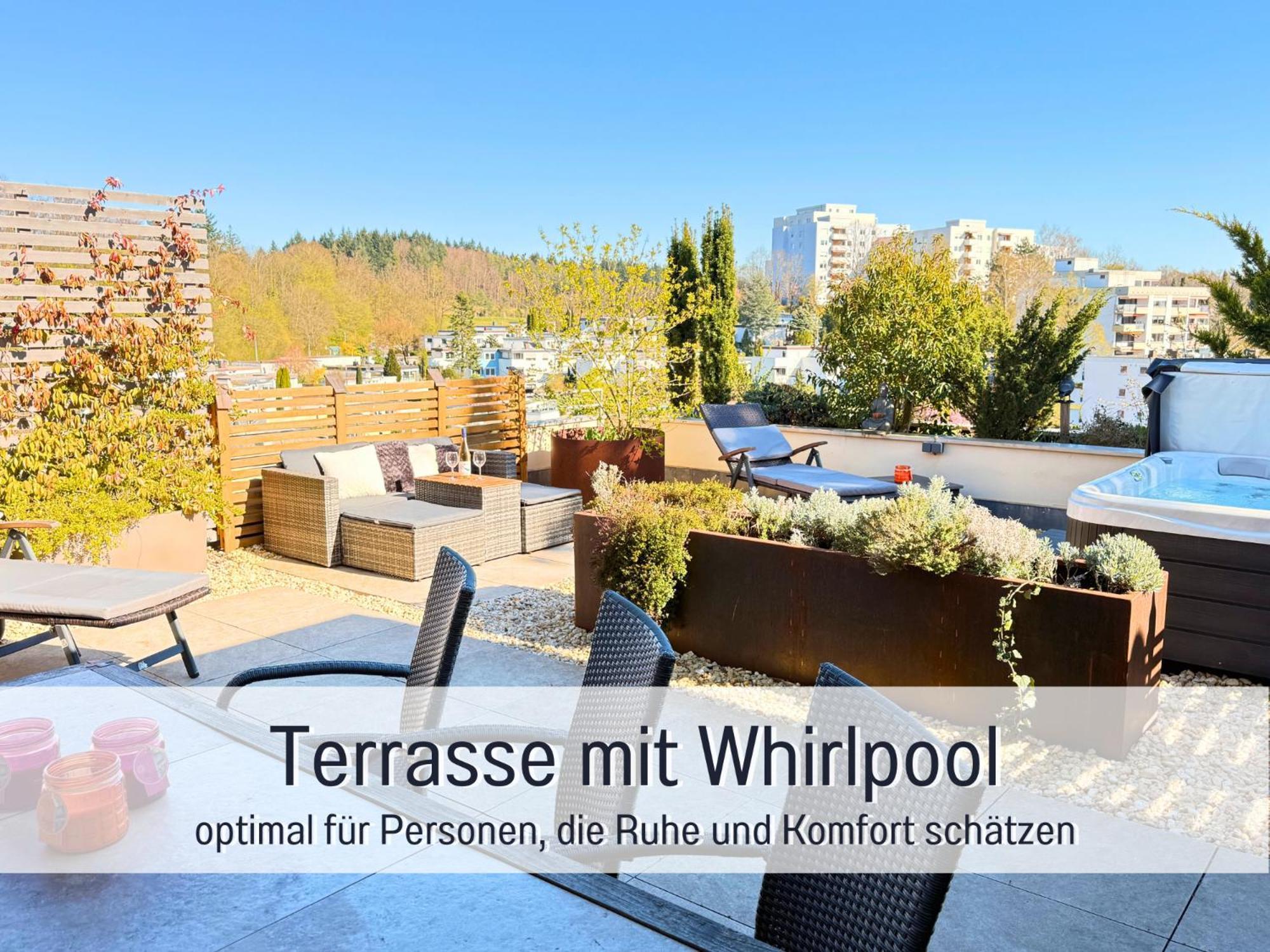 Sonnenterrasse - 3 Schlafzimmer, Whirlpool & Alpenblick - Perfekt Fuer Romantik Oder Familienurlaub Mit Kind , Hund Willkommen By Ferienwohnenamsee - Uberlingen Exterior photo