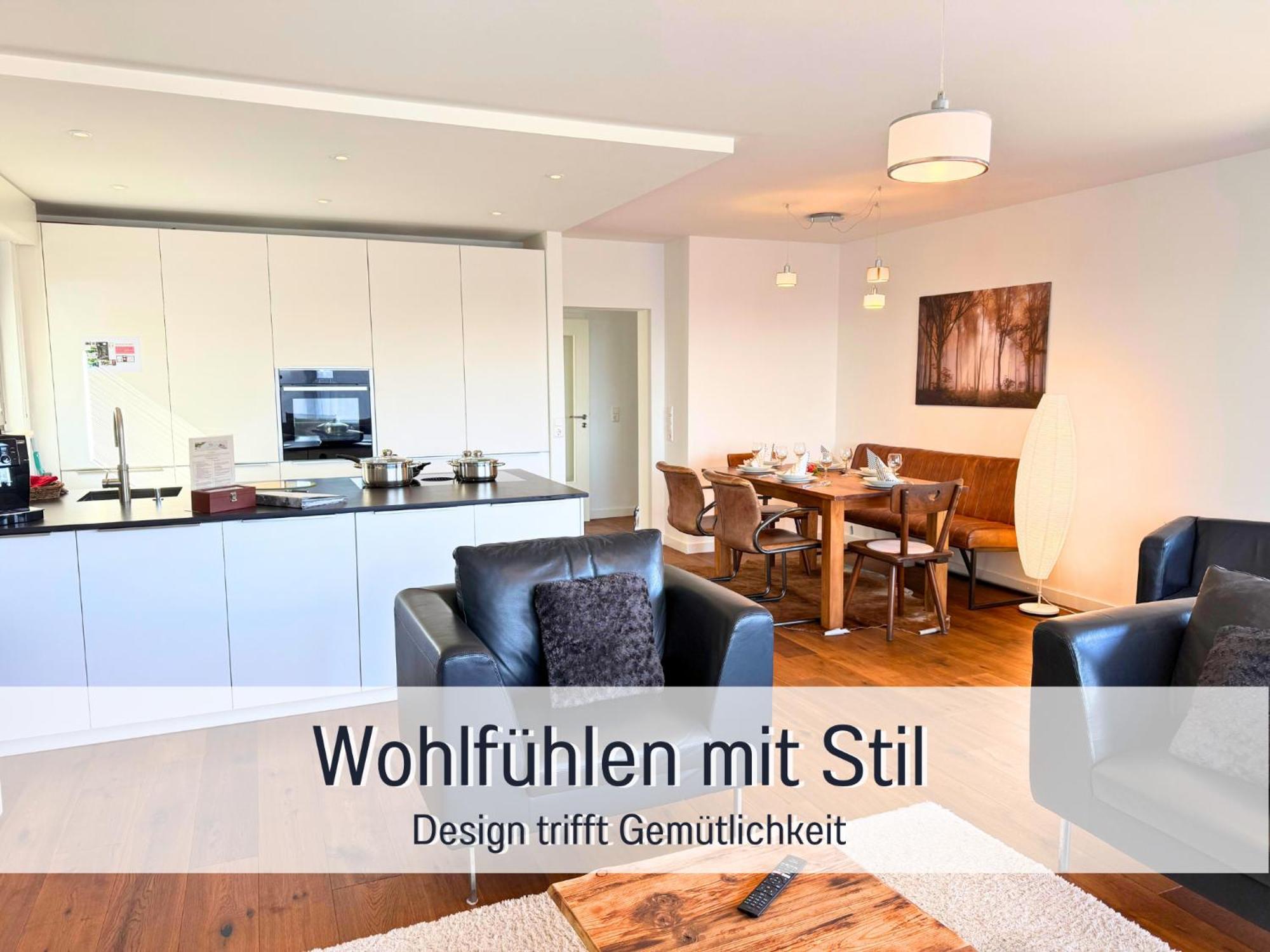 Sonnenterrasse - 3 Schlafzimmer, Whirlpool & Alpenblick - Perfekt Fuer Romantik Oder Familienurlaub Mit Kind , Hund Willkommen By Ferienwohnenamsee - Uberlingen Exterior photo